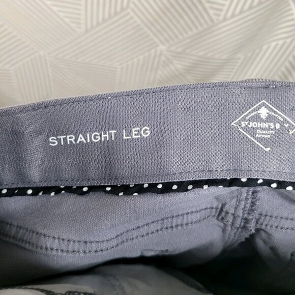 St Johns Bay size 6 Tall 30" Waist Pinwhale Corduroy Pants Straight Leg Gray - Picture 5 of 7